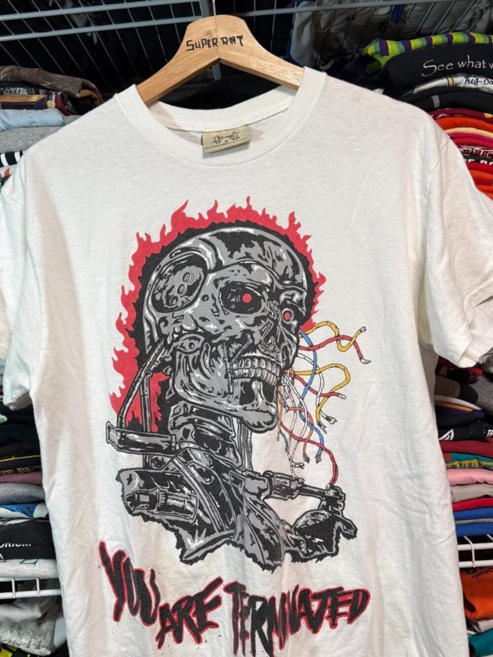 Brand x Terminator graphic T-Shirt white